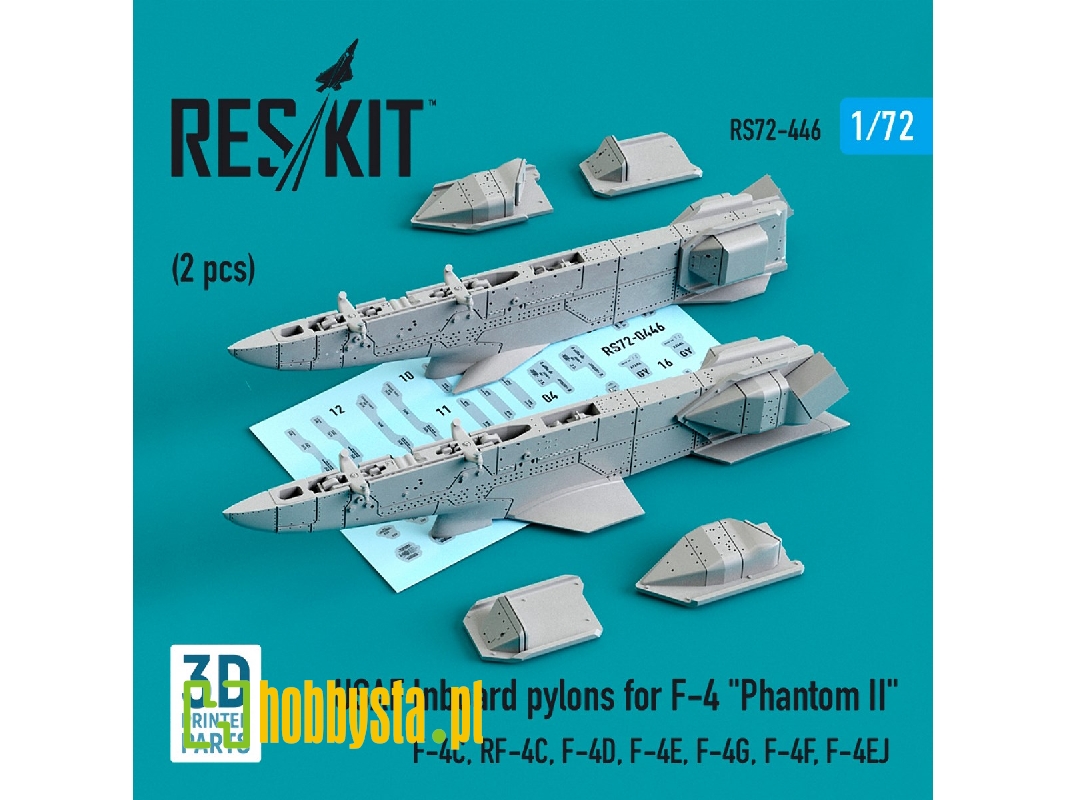 Usaf Inboard Pylons For F-4 Phantom Ii (2 Pcs) (F-4С, Rf-4С, F-4d, F-4Е, F-4g, F-4f, F-4ej) - zdjęcie 1 Usaf Inboard Pylons For F-4 Phantom Ii (2 Pcs) (F-4С, Rf-4С, F-4d, F-4Е, F-4g, F-4f, F-4ej) - zdjęcie 1