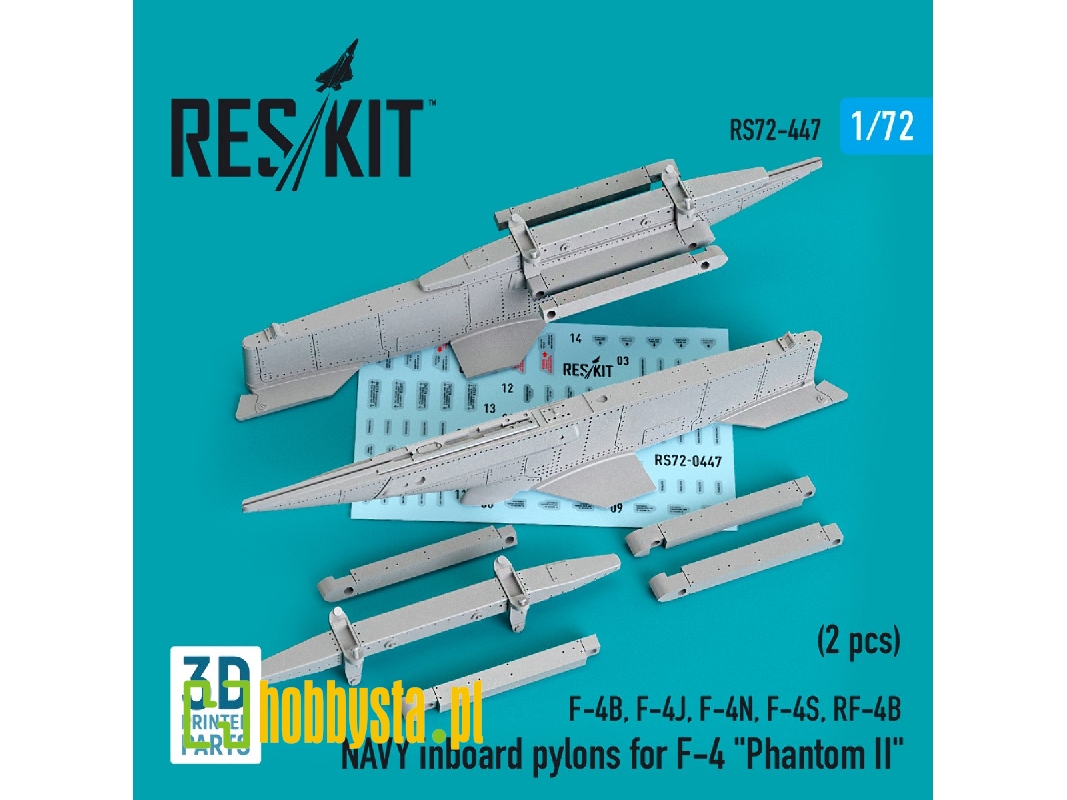 Navy Inboard Pylons For F-4 'phantom Ii' (2 Pcs) (F-4b, F-4j, F-4n, F-4s, Rf-4b) - zdjęcie 1 Navy Inboard Pylons For F-4 'phantom Ii' (2 Pcs) (F-4b, F-4j, F-4n, F-4s, Rf-4b) - zdjęcie 1