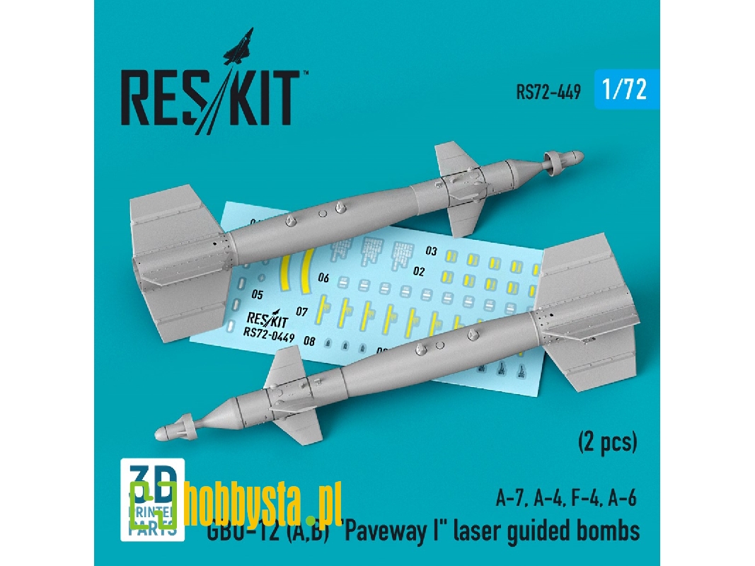 Gbu-12 (A, B) 'paveway I' Laser Guided Bombs (2 Pcs) (A-7, A-4, F-4, A-6) - zdjęcie 1 Gbu-12 (A, B) 'paveway I' Laser Guided Bombs (2 Pcs) (A-7, A-4, F-4, A-6) - zdjęcie 1