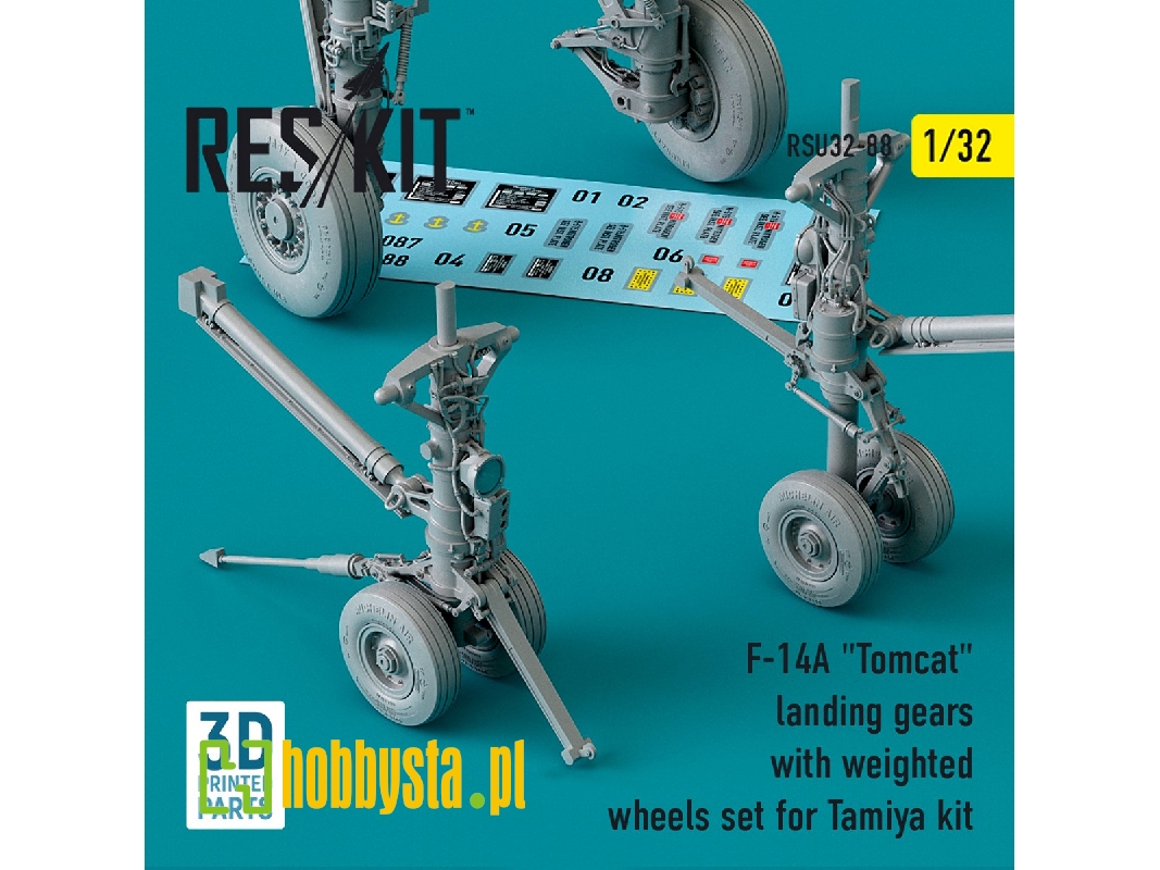 F-14a Tomcat Landing Gears With Weighted Wheels Set For Tamiya Kit - zdjęcie 1 F-14a Tomcat Landing Gears With Weighted Wheels Set For Tamiya Kit - zdjęcie 1