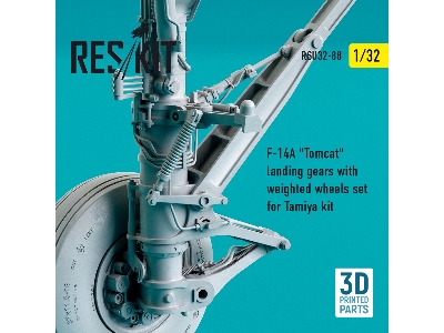 F-14a Tomcat Landing Gears With Weighted Wheels Set For Tamiya Kit - zdjęcie 4