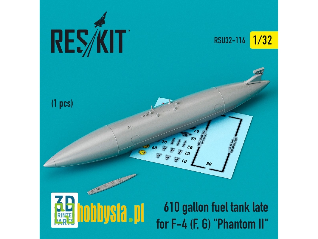 610 Gallon Fuel Tank Late For F-4 (F, G) Phantom Ii - zdjęcie 1 610 Gallon Fuel Tank Late For F-4 (F, G) Phantom Ii - zdjęcie 1
