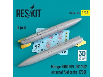 Mirage 2000 Rpl 501/502 External Fuel Tanks 1700lt (2 Pcs - zdjęcie 1