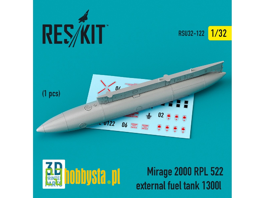 Mirage 2000 Rpl 522 External Fuel Tank 1300lt - zdjęcie 1 Mirage 2000 Rpl 522 External Fuel Tank 1300lt - zdjęcie 1