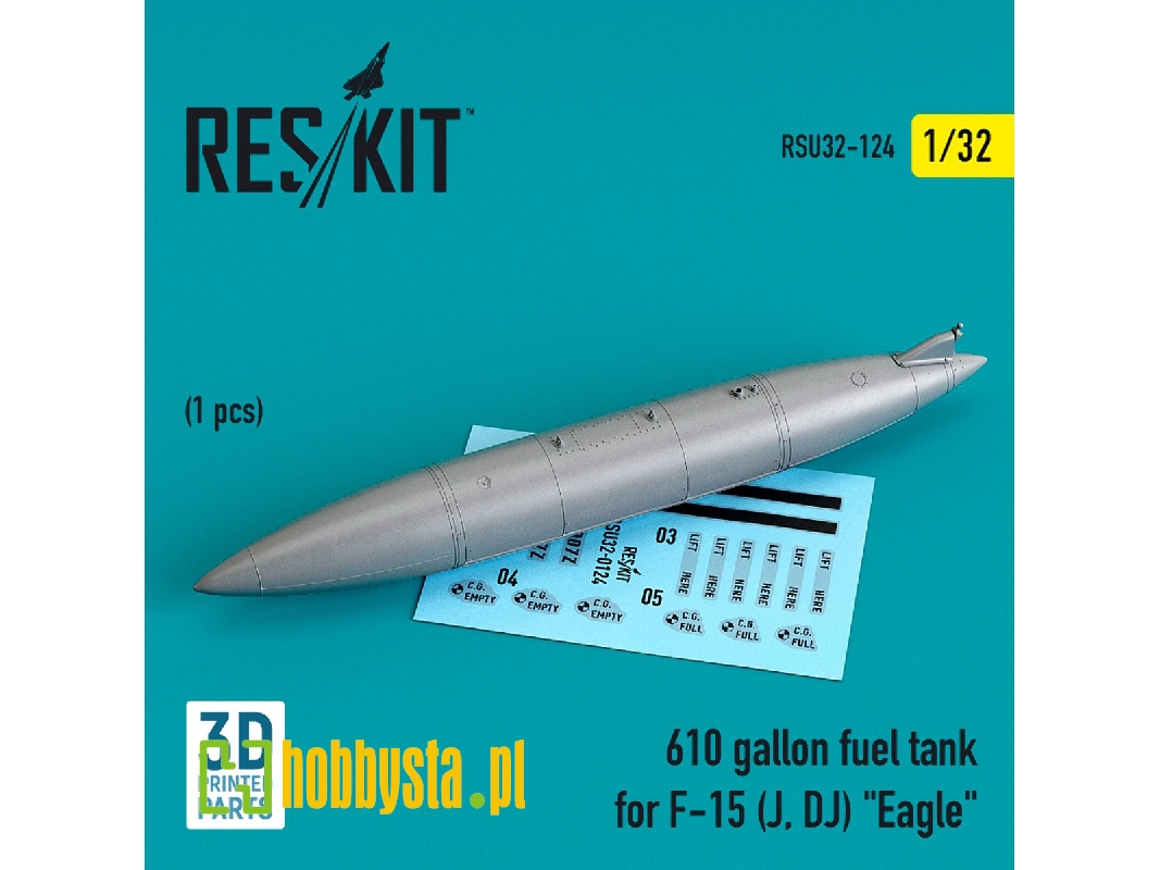 610 Gallon Fuel Tank For F-15 (J, Dj) Eagle - zdjęcie 1 610 Gallon Fuel Tank For F-15 (J, Dj) Eagle - zdjęcie 1