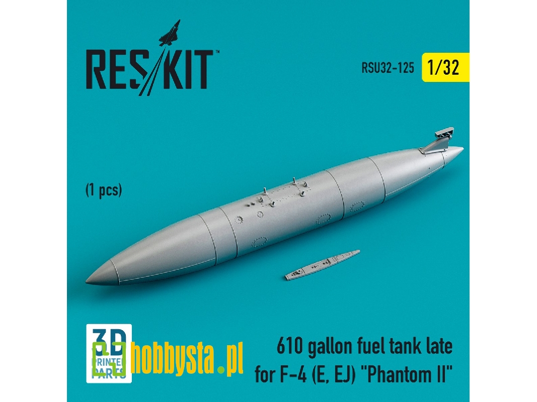 610 Gallon Fuel Tank Late For F-4 (E, Ej) Phantom Ii - zdjęcie 1 610 Gallon Fuel Tank Late For F-4 (E, Ej) Phantom Ii - zdjęcie 1
