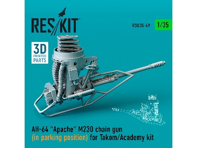 Ah-64 Apache M230 Chain Gun (In Parking Position) For Takom/Academy Kit - zdjęcie 1