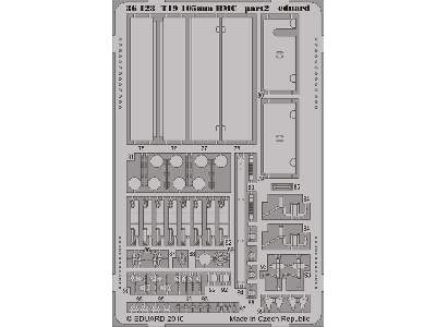  T19 105mm HMC 1/35 - Dragon - blaszki - zdjęcie 3