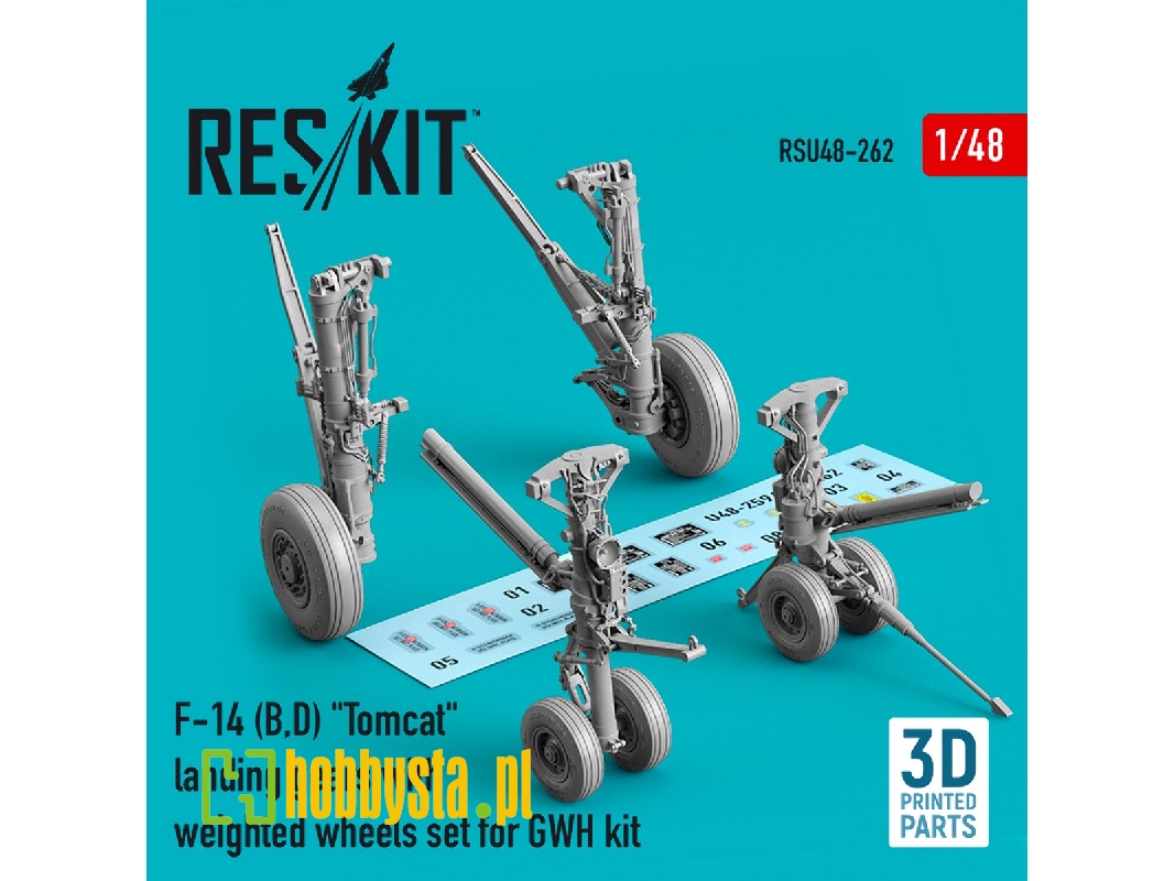 F-14 (B, D) 'tomcat' Landing Gears With Weighted Wheels Set For Gwh Kit - zdjęcie 1 F-14 (B, D) 'tomcat' Landing Gears With Weighted Wheels Set For Gwh Kit - zdjęcie 1