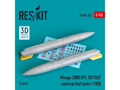 Mirage 2000 Rpl 501/502 External Fuel Tanks 1700lt (2 Pcs) - zdjęcie 1