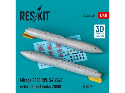 Mirage 2000 Rpl 541/542 External Fuel Tanks 2000lt (2 Pcs) - zdjęcie 1