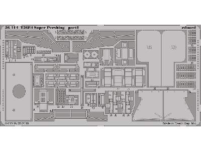  T26E4 Super Pershing 1/35 - Hobby Boss - blaszki - zdjęcie 2