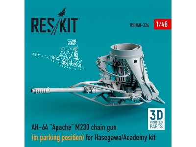 Ah-64 Apache M230 Chain Gun (In Parking Position) For Hasegawa/Academy Kit - zdjęcie 1