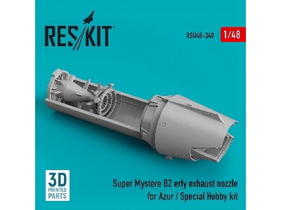 Super Mystere B2 Erly Exhaust Nozzle For Azur / Special Hobby Kit - zdjęcie 1