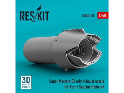 Super Mystere B2 Erly Exhaust Nozzle For Azur / Special Hobby Kit - zdjęcie 2