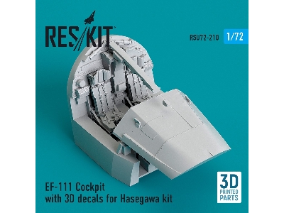 Ef-111 Cockpit With 3d Decals For Hasegawa Kit - zdjęcie 1