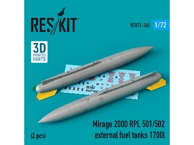 Mirage 2000 Rpl 501/502 External Fuel Tanks 1700lt (2 Pcs) - zdjęcie 1