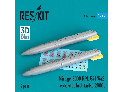Mirage 2000 Rpl 541/542 External Fuel Tanks 2000lt (2 Pcs) - zdjęcie 1