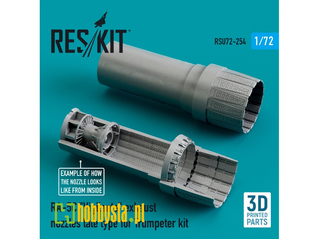 Ra-5c Vigilante Exhaust Nozzles Late Type For Trumpeter Kit - zdjęcie 1