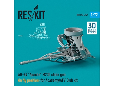 Ah-64 Apache M230 Chain Gun (In Fly Position) For Academy / Afv Club Kit - zdjęcie 1