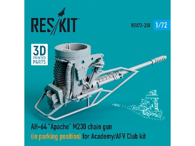 Ah-64 Apache M230 Chain Gun (In Parking Position) For Academy / Afv Club Kit - zdjęcie 1