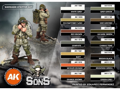 Us Airborne Division, D-day Wargame Starter Set 14 Colors And 1 Figure (Exclusive 101st Radio Operator) - zdjęcie 8