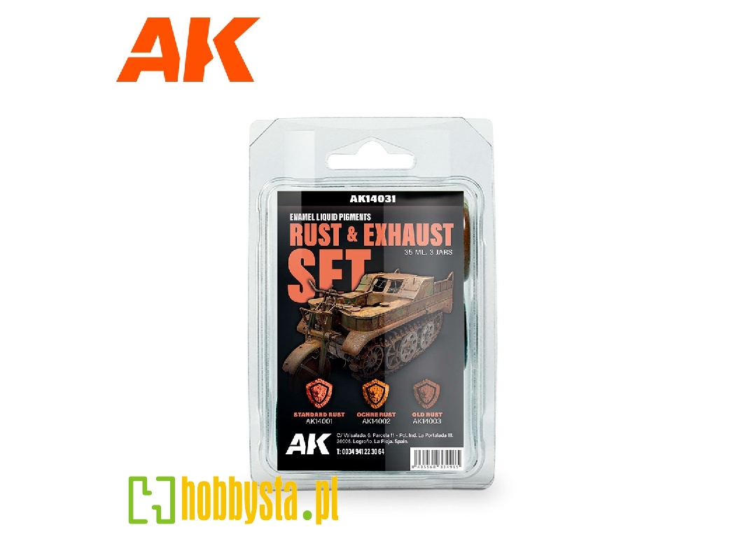 Ak14031 Liquid Pigment - Rust And Exhaust Enamel Set - zdjęcie 1 Ak14031 Liquid Pigment - Rust And Exhaust Enamel Set - zdjęcie 1