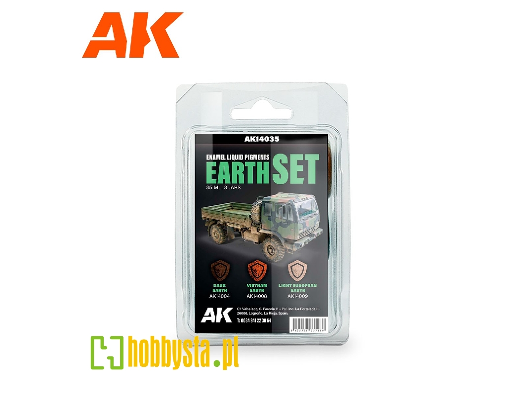 Ak14035 Liquid Pigment - Earth Enamel Set - zdjęcie 1 Ak14035 Liquid Pigment - Earth Enamel Set - zdjęcie 1