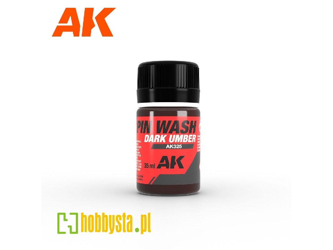 Ak325 Pin Wash - Dark Umber Enamel - zdjęcie 1