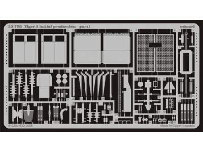  Tiger I initial production 1/35 - Dragon - blaszki - zdjęcie 1