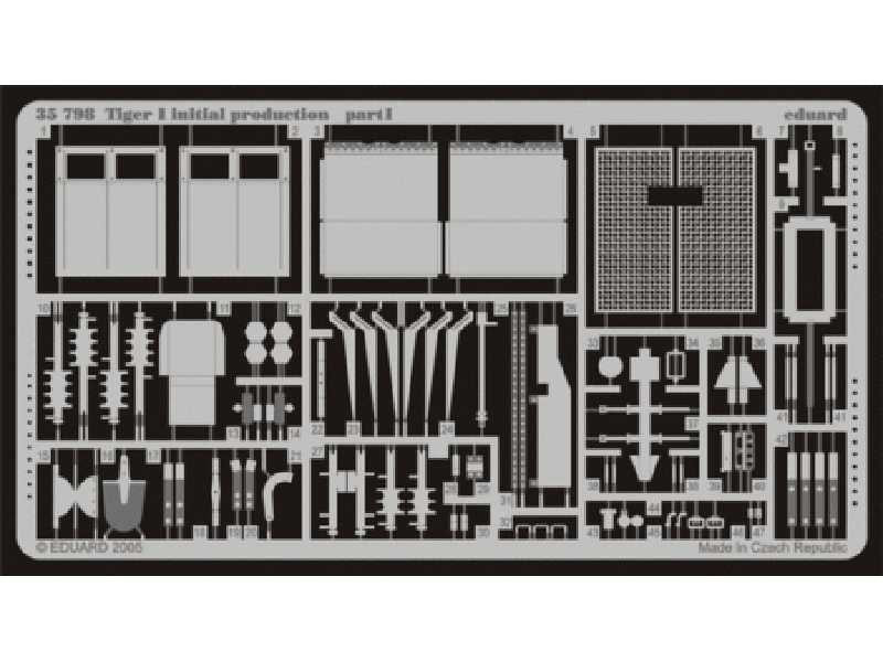 Tiger I initial production 1/35 - Dragon - blaszki - zdjęcie 1 Tiger I initial production 1/35 - Dragon - blaszki - zdjęcie 1
