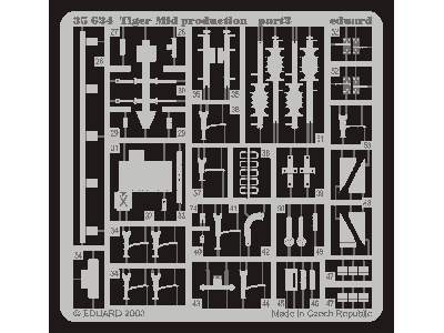  Tiger I Mid.  Production 1/35 - Tamiya - blaszki - zdjęcie 3