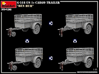 G-518 Us 1t Cargo Trailer &#8220;ben Hur" - zdjęcie 1