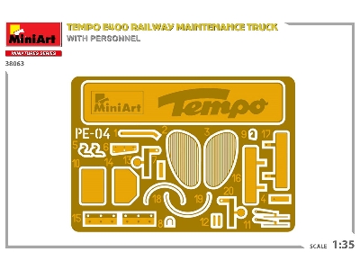 Tempo E400 Railway Maintenance Truck With Personnel - zdjęcie 7