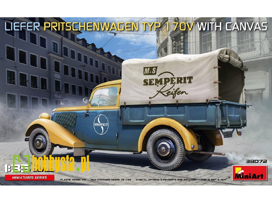 Liefer Pritschenwagen Typ 170v With Canvas - zdjęcie 1