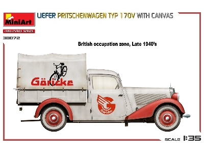 Liefer Pritschenwagen Typ 170v With Canvas - zdjęcie 2