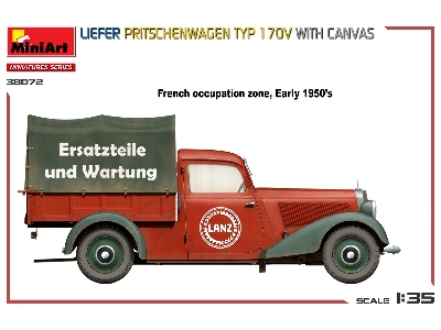 Liefer Pritschenwagen Typ 170v With Canvas - zdjęcie 4