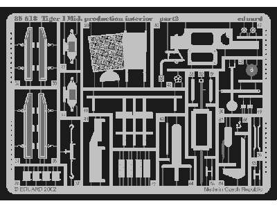  Tiger I Mid.  Production interior 1/35 - Academy Minicraft - bl - zdjęcie 3