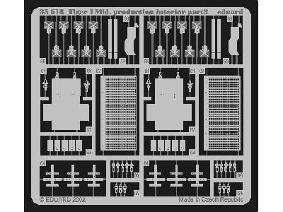  Tiger I Mid.  Production interior 1/35 - Academy Minicraft - bl - zdjęcie 4