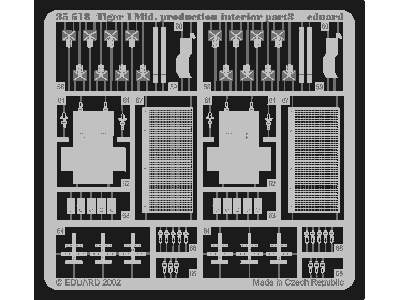  Tiger I Mid.  Production interior 1/35 - Academy Minicraft - bl - zdjęcie 4