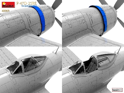 P-47d-25re Thunderbolt. Basic Kit - zdjęcie 6