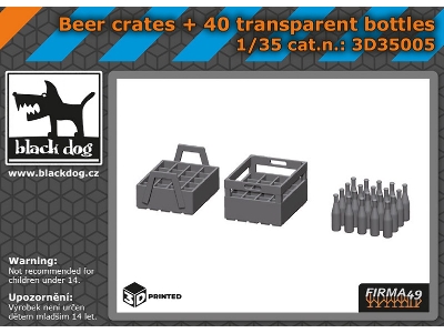 Beer Crates And 40pcs Transparent Bottles - zdjęcie 1