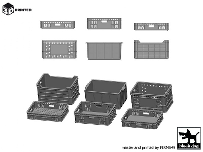 Plastic Crates (6pcs) - zdjęcie 2