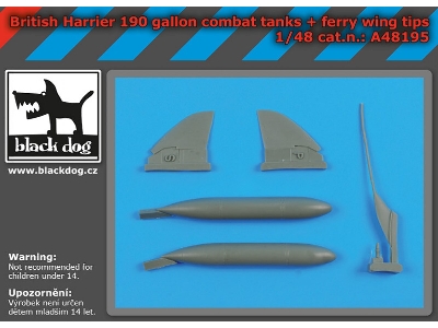 British Harrier 190 Gallon Combat Tanks And Ferry Wing Tips - zdjęcie 1