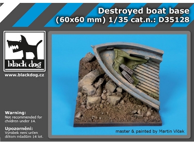 Destroyed Boat Base (60mm X 60mm) - zdjęcie 1