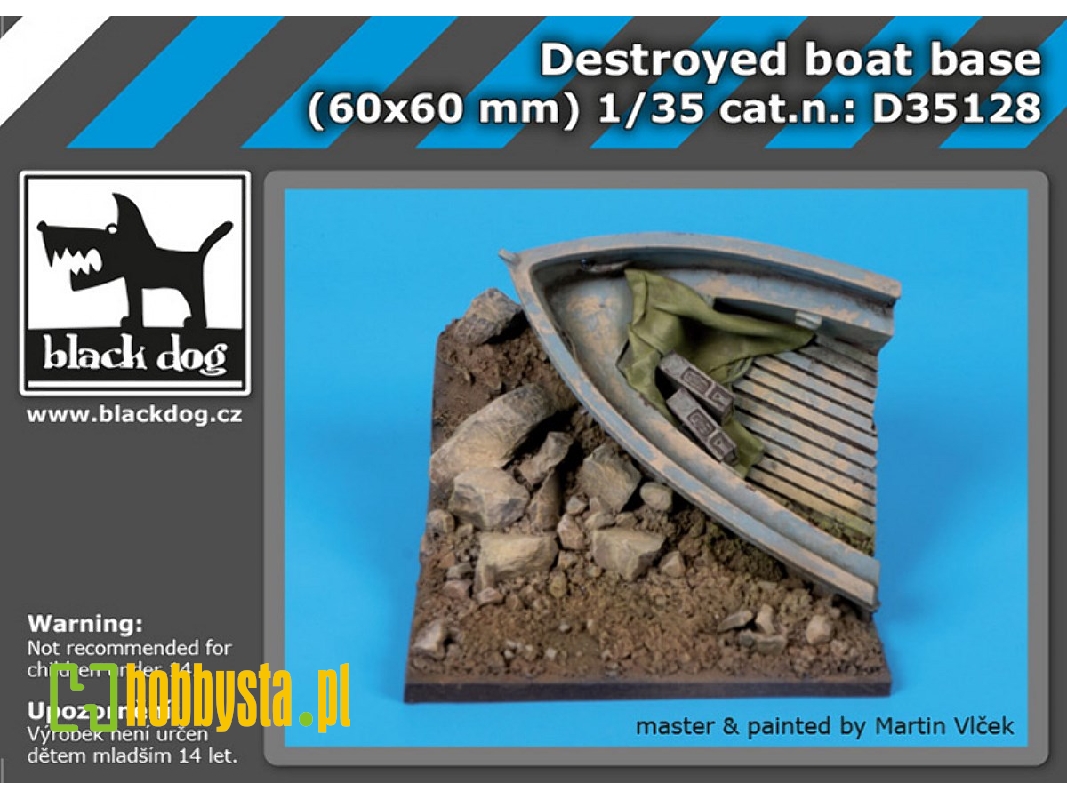 Destroyed Boat Base (60mm X 60mm) - zdjęcie 1
