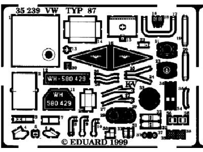  Type 87 Beetle 1/35 - CMK / MPM - blaszki - zdjęcie 1