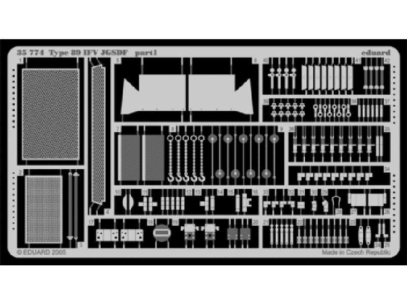  Type 89 IFV JGSDF 1/35 - Trumpeter - blaszki - zdjęcie 1