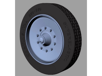 Sd.Kfz 8 Solid Rubber Wheels - zdjęcie 1