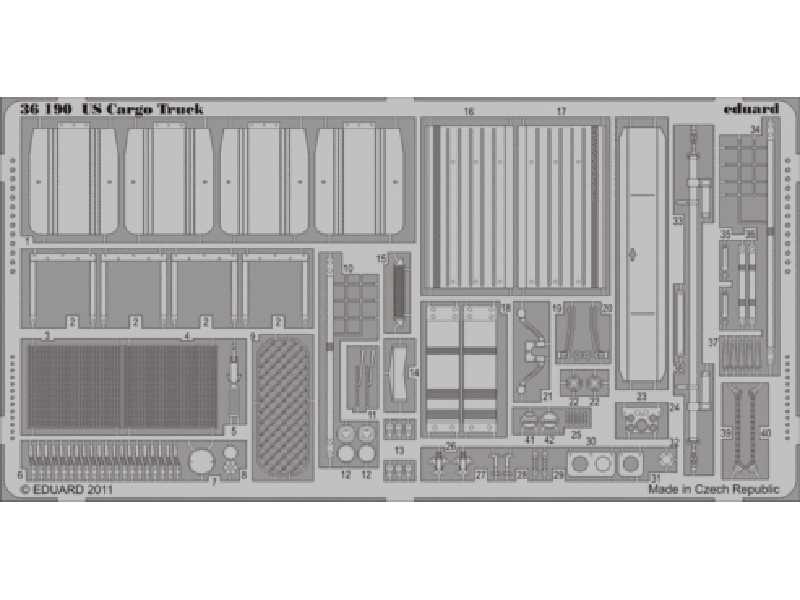  US Cargo Truck 1/35 - Italeri - blaszki - zdjęcie 1